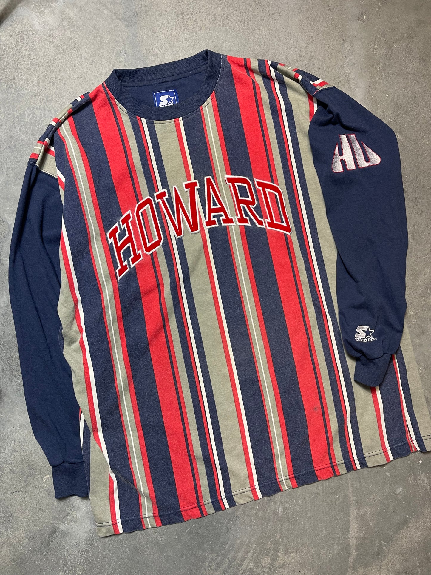 90’s Howard University Bisons Vintage Heavyweight HBCU Stater Longsleeve Tee (XL)