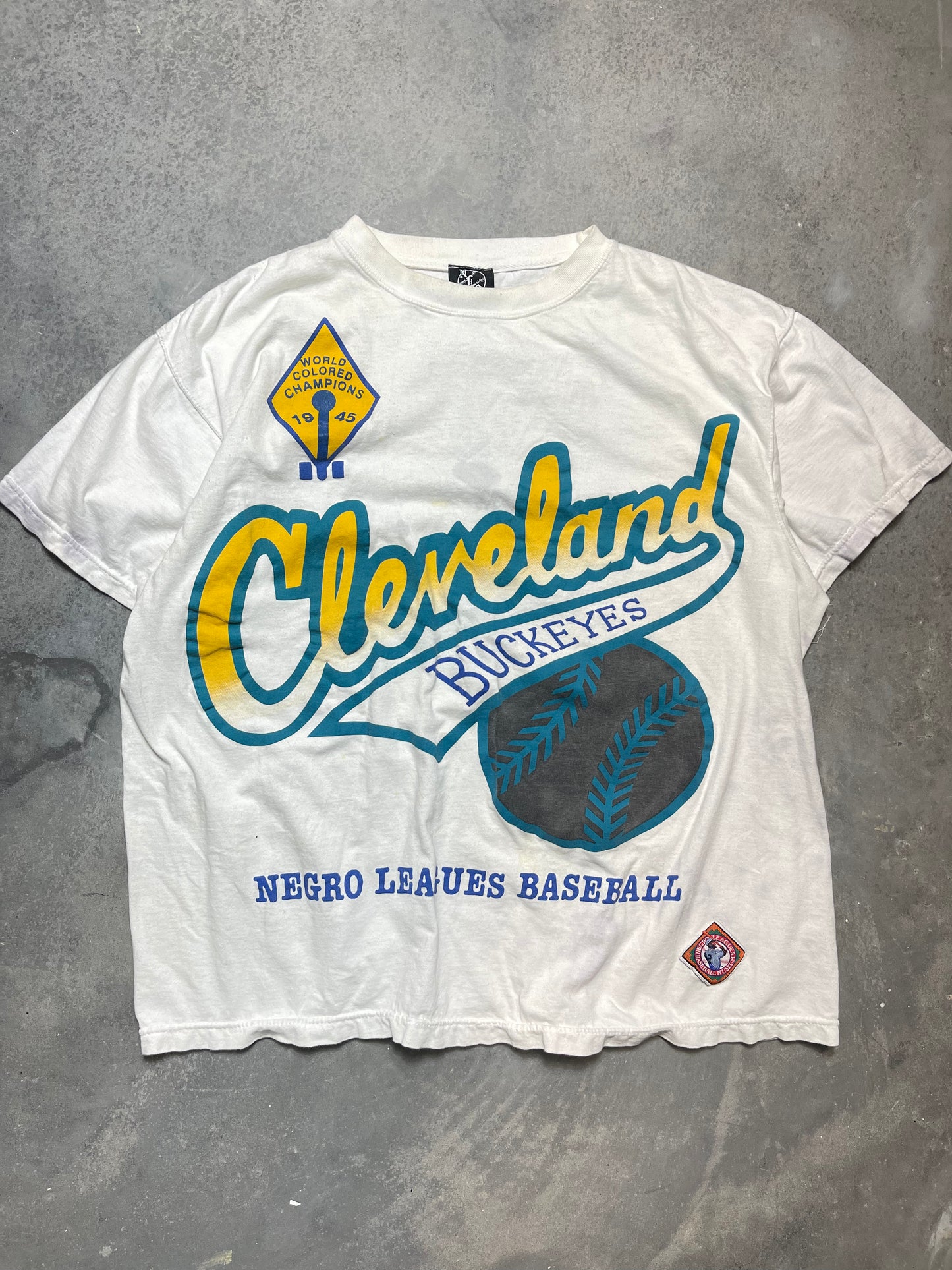 90’s Cleveland Buckeyes Vintage Negro League Baseball League Tee (XL)