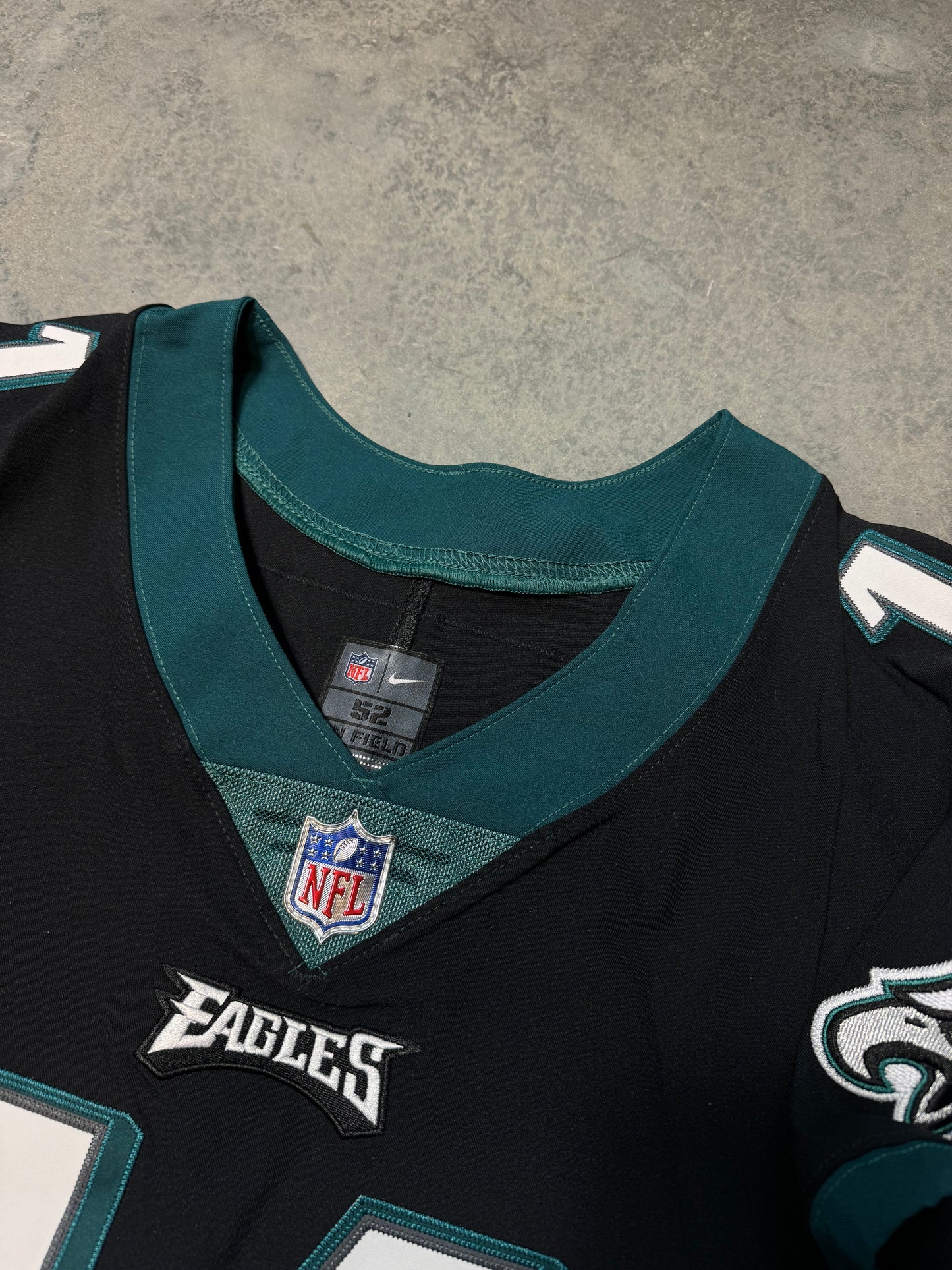 2019 Philadelphia Eagles Carson Wentz Black Alternate Nike Vapor Elite Authentic NFL Jersey - Deadstock (52/XXL)