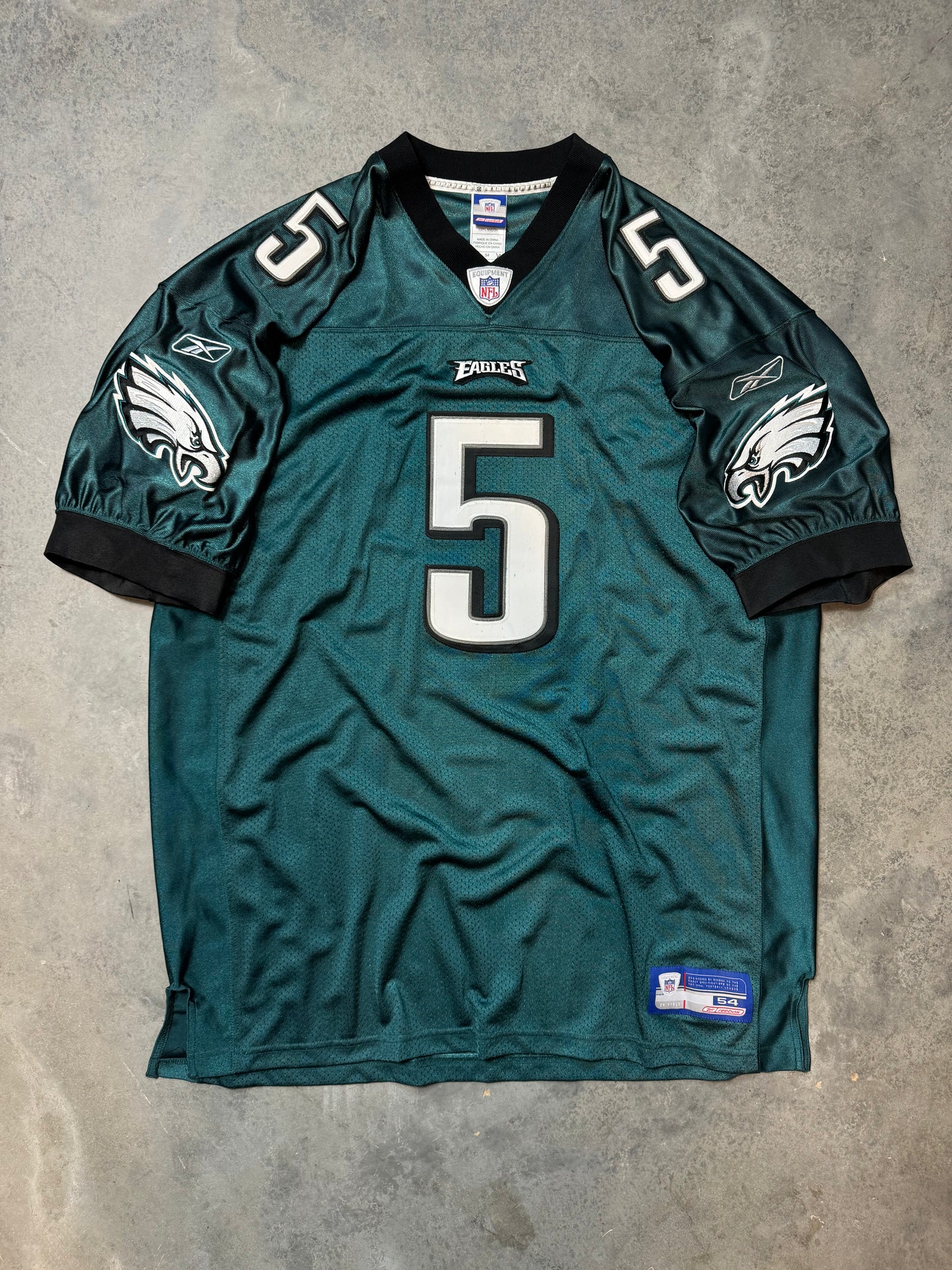 00’z Philadelphia Eagles Donovan McNabb Reebok Midnight Green Fully Embroidered Authentic NFL Jersey - Signed (54/XXL)