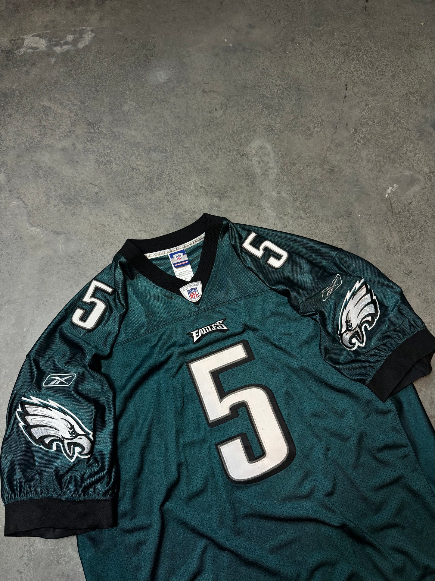 00’z Philadelphia Eagles Donovan McNabb Reebok Midnight Green Fully Embroidered Authentic NFL Jersey - Signed (54/XXL)