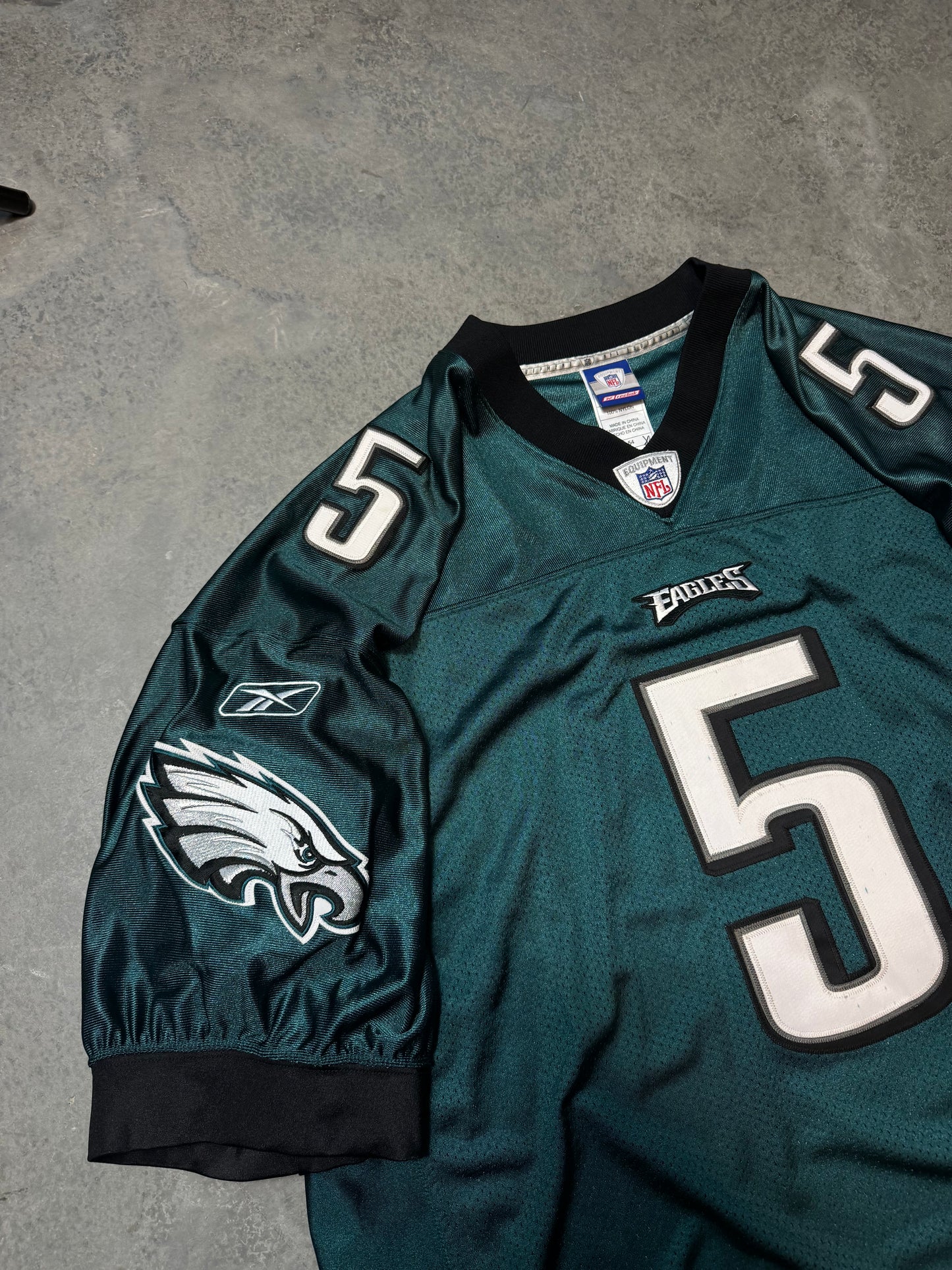 00’z Philadelphia Eagles Donovan McNabb Reebok Midnight Green Fully Embroidered Authentic NFL Jersey - Signed (54/XXL)