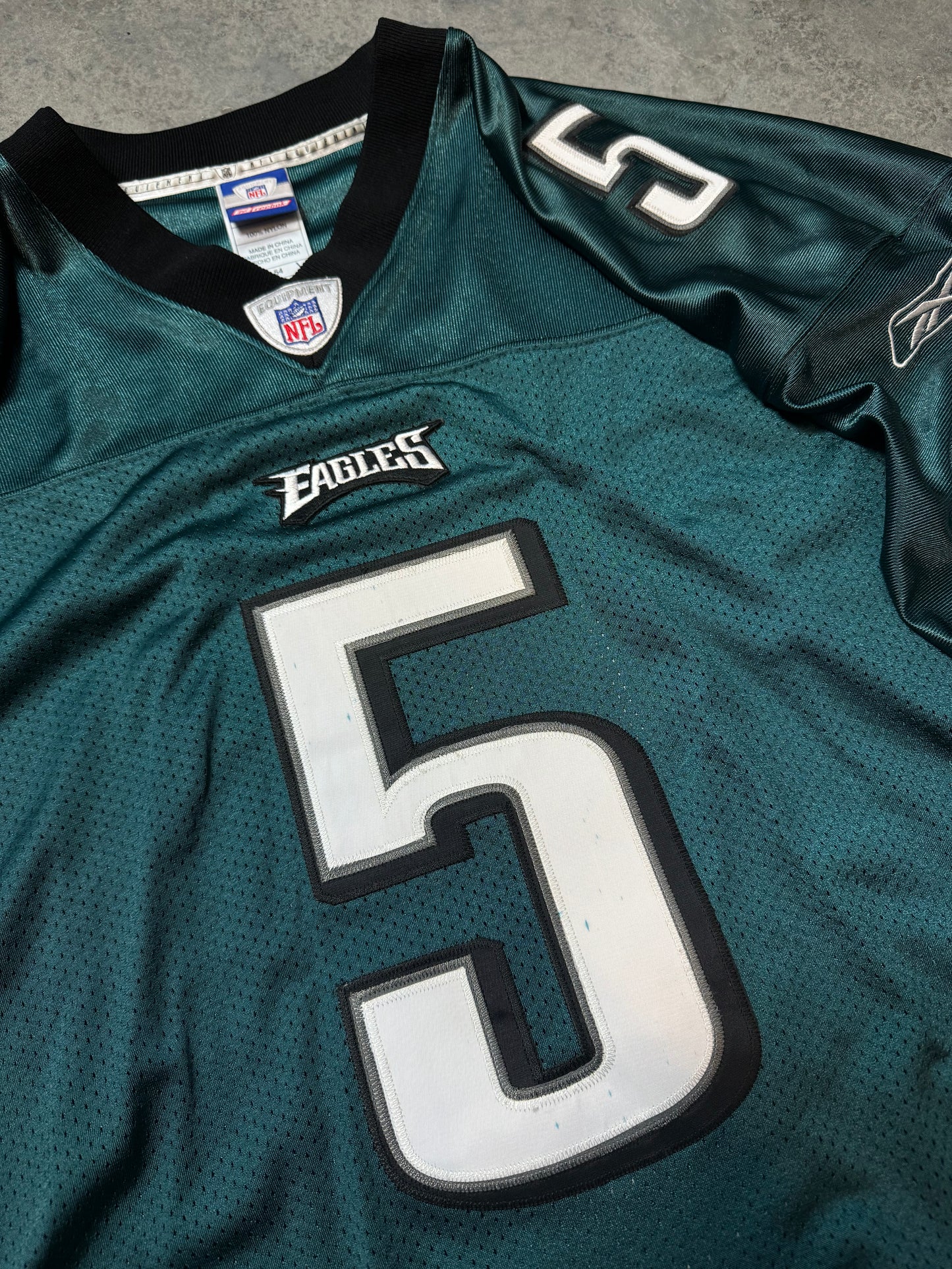 00’z Philadelphia Eagles Donovan McNabb Reebok Midnight Green Fully Embroidered Authentic NFL Jersey - Signed (54/XXL)