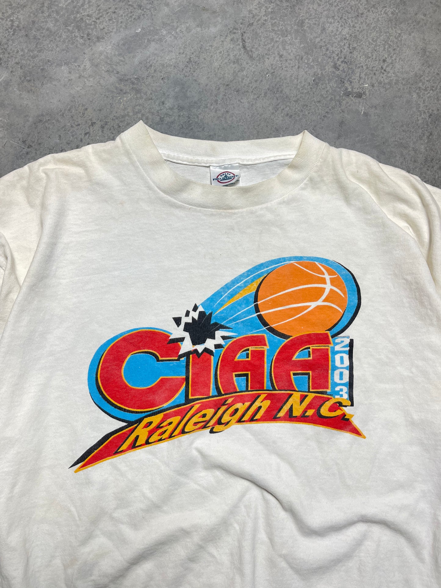 2003 CIAA Basketball Tournament Raleigh Vintage HBCU Tee (XXL)