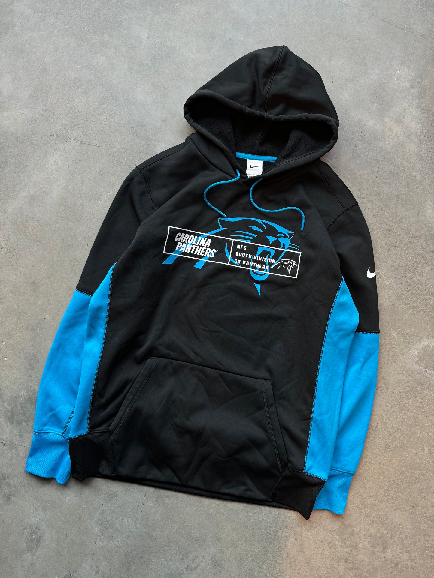 2023 Carolina Panthers Black Nike NFC South Hoodie (Large)