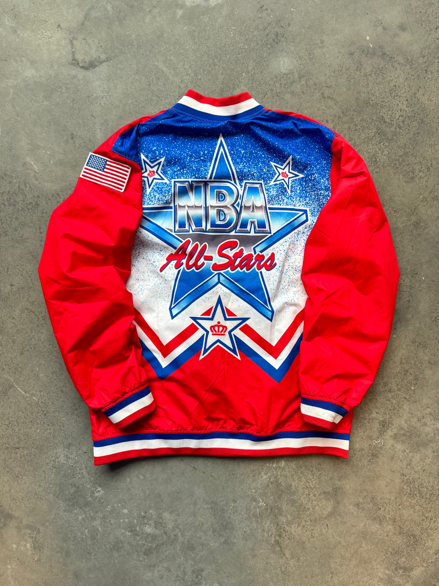 1991 Charlotte NBA All Star Western Conference Mitchell & Ness Authentic Warm Up Jacket 2018 Release (48/XL)