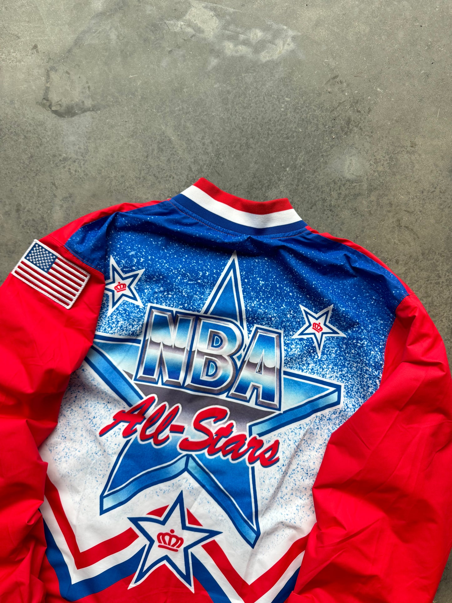 1991 Charlotte NBA All Star Western Conference Mitchell & Ness Authentic Warm Up Jacket 2018 Release (48/XL)