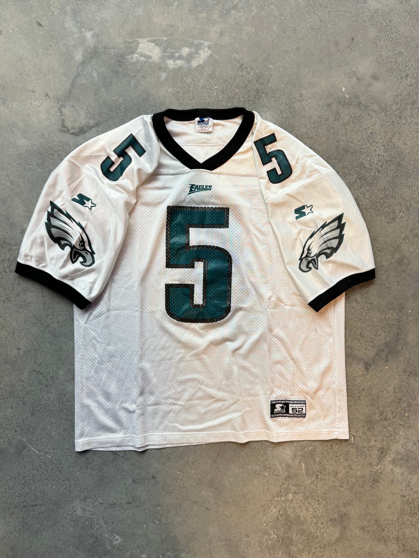 1998 Philadelphia Eagles Donovan McNabb White Starter NFL Jersey (52/XL)