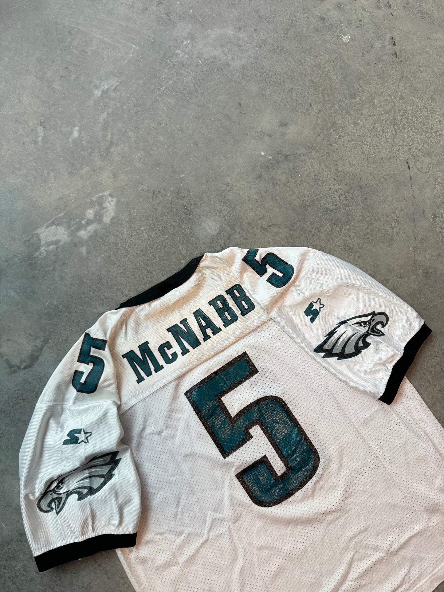 1998 Philadelphia Eagles Donovan McNabb White Starter NFL Jersey (52/XL)