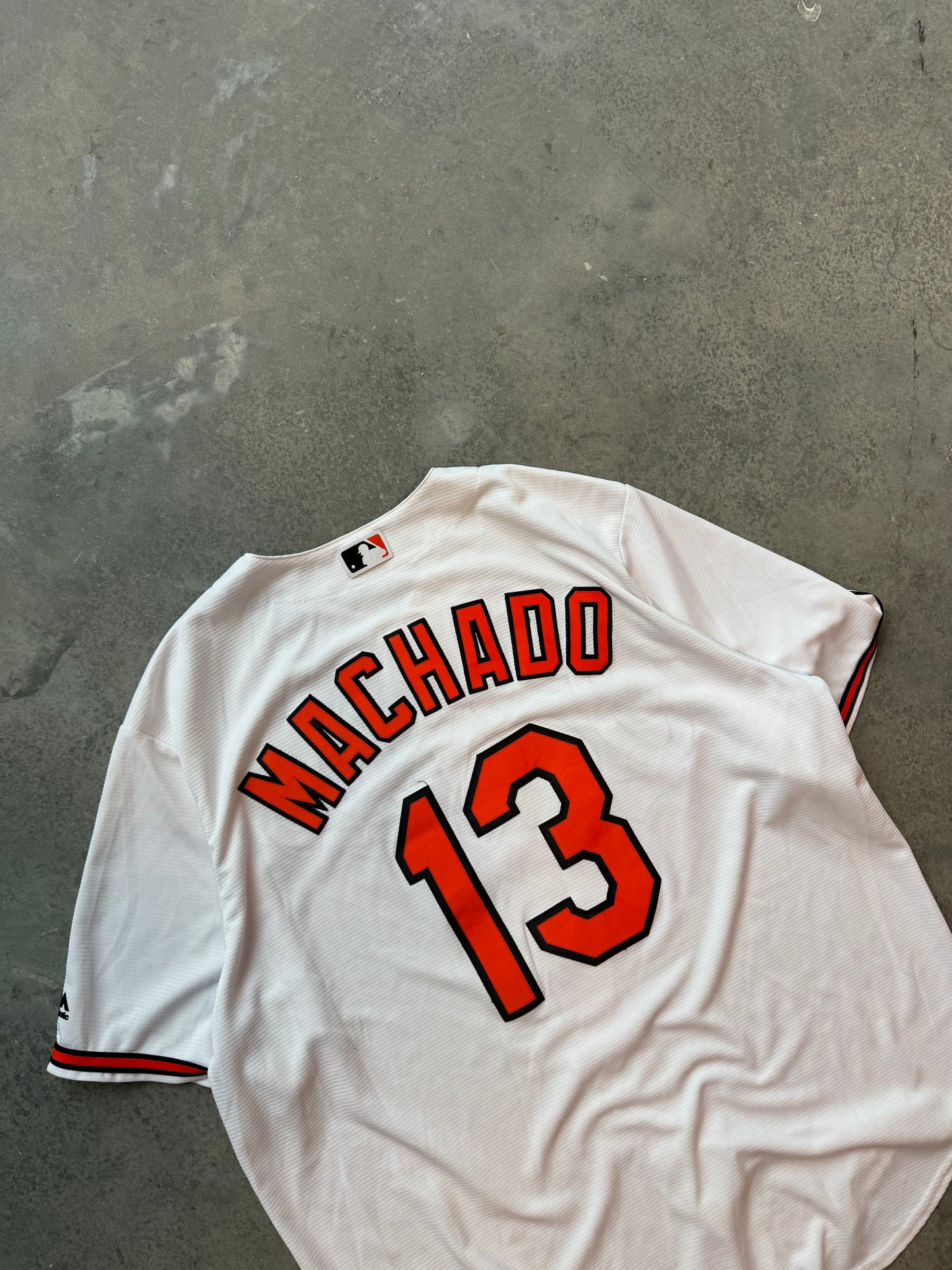 2010’s Baltimore Orioles Manny Machado White Majestic MLB Jersey (XL)