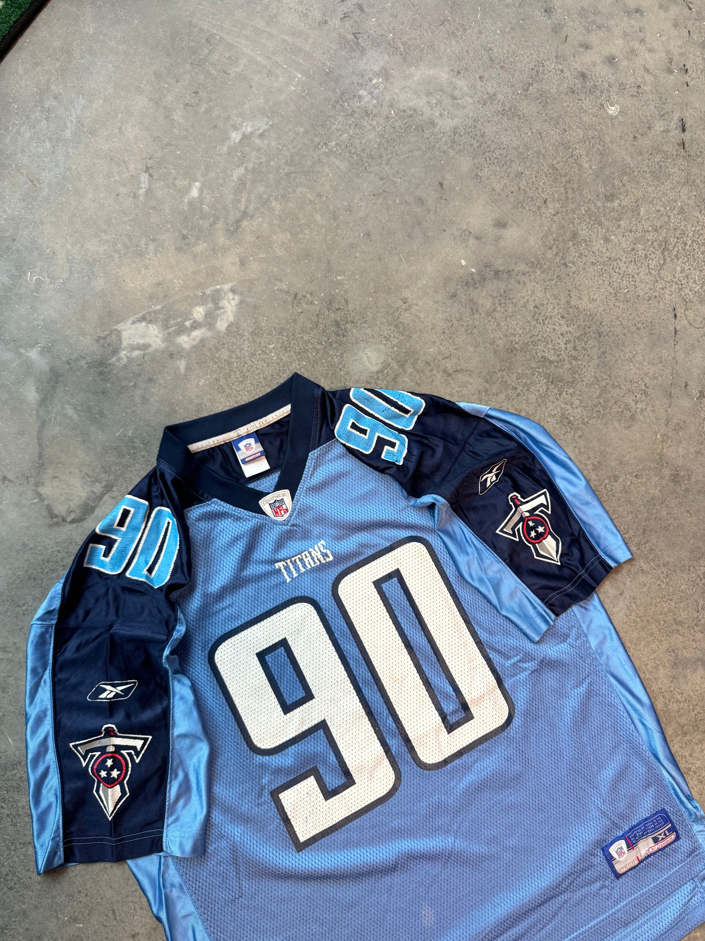 00’s Tennessee Titans Jevon Kearse Vintage Reebok NFL Jersey (XL)