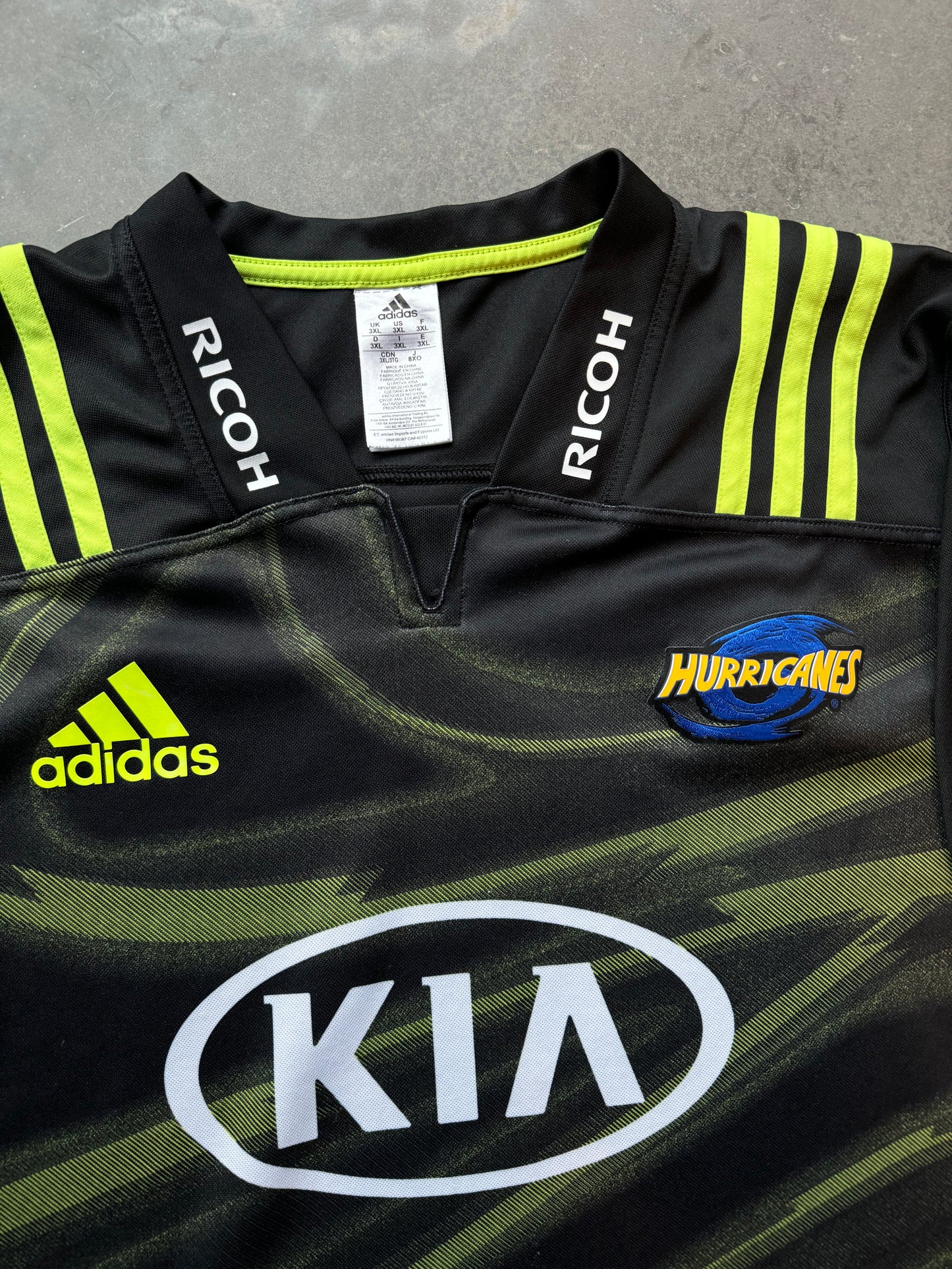 2017 Wellington Hurricanes Black Adidas SupeRugby League (XXL)