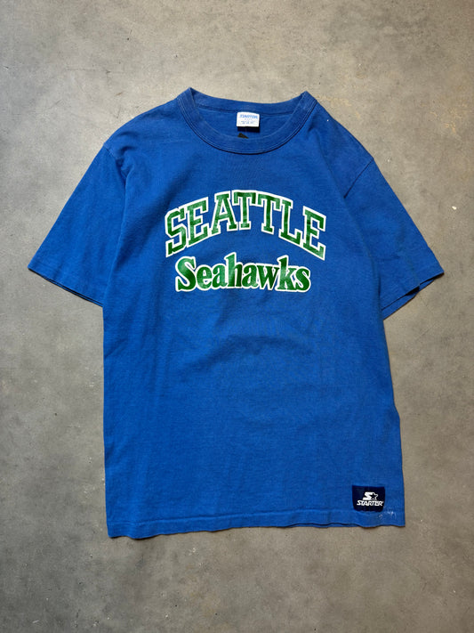 80’s Seattle Seahawks Vintage Starter NFL Tee (Medium)