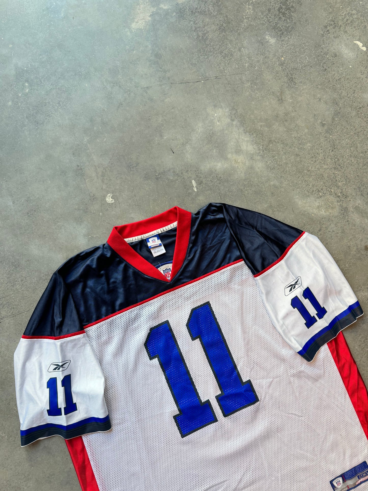 00’s Buffalo Bills Drew Bledsoe Vintage White Reebok NFL Jersey (XXL)
