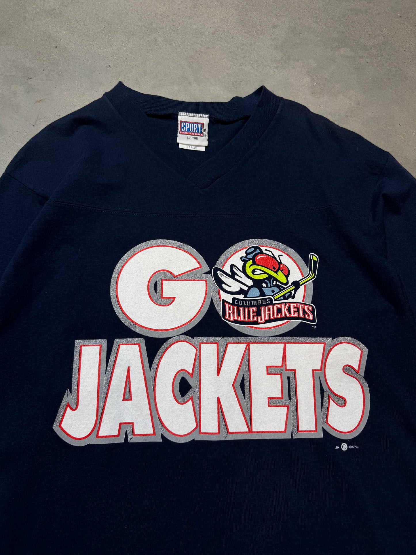 90’s Columbus Blue Jackets Vintage NHL Tee (Large)