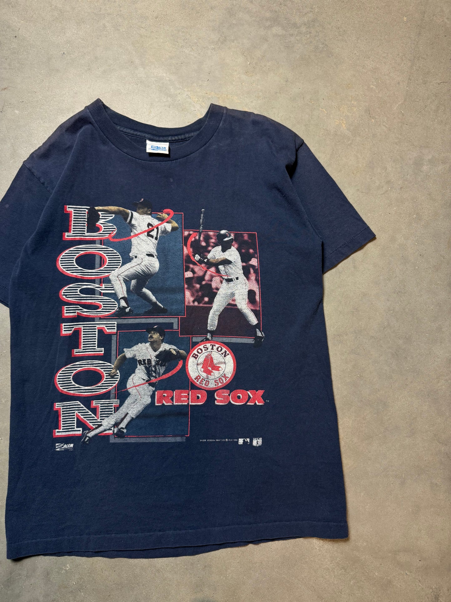 1990 Boston Red Sox Vintage Salem Sportswear MLB Tee (Small)