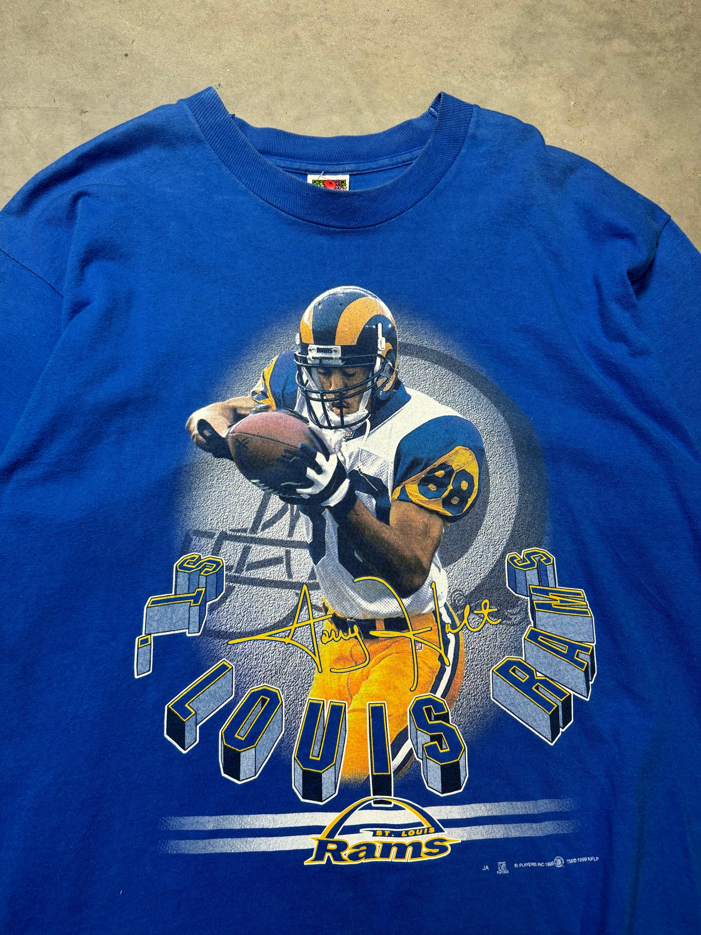 1999 St. Louis Rams Torrey Holt Vintage NFL Player Tee (XL)