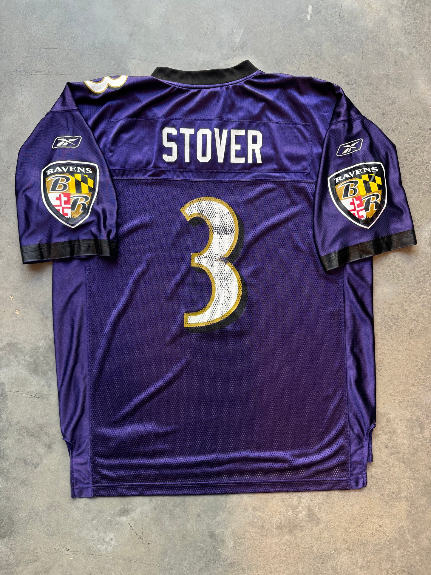 00’s Baltimore Ravens Matt Stover Vintage Purple Reebok NFL Jersey (XL)