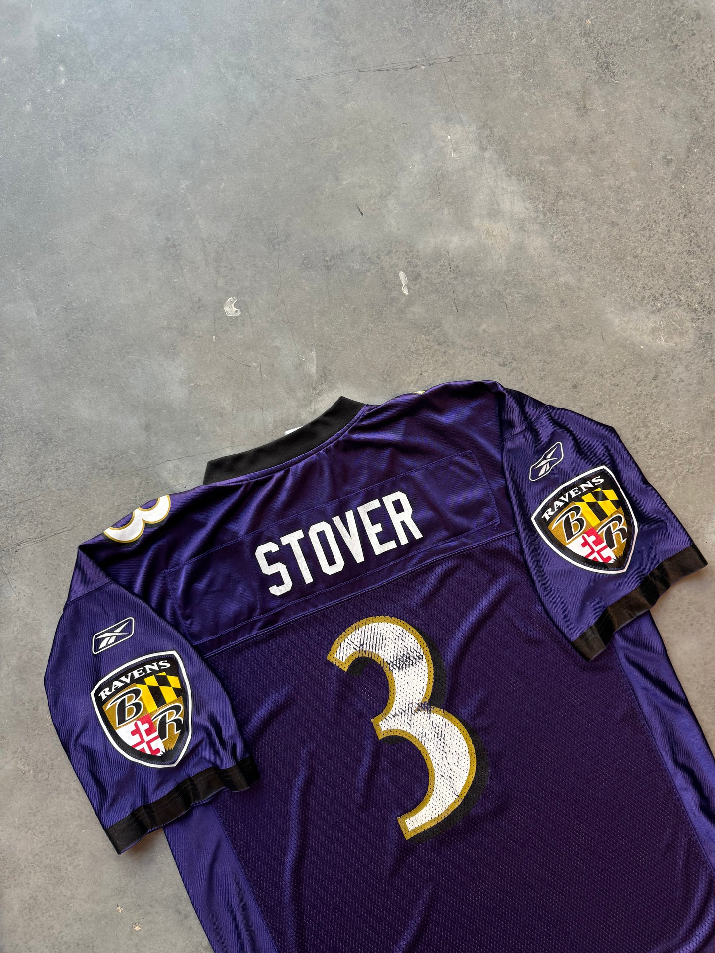00’s Baltimore Ravens Matt Stover Vintage Purple Reebok NFL Jersey (XL)