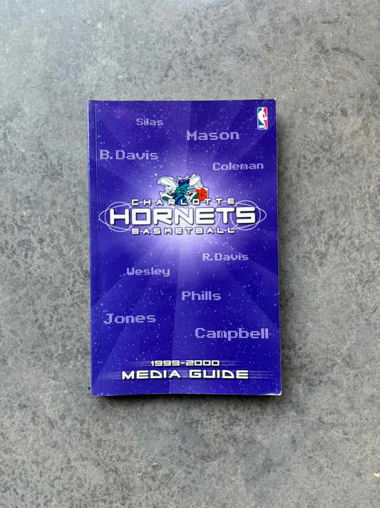 1999/2000 Charlotte Hornets Media Guide Vintage NBA Coffee Table Book