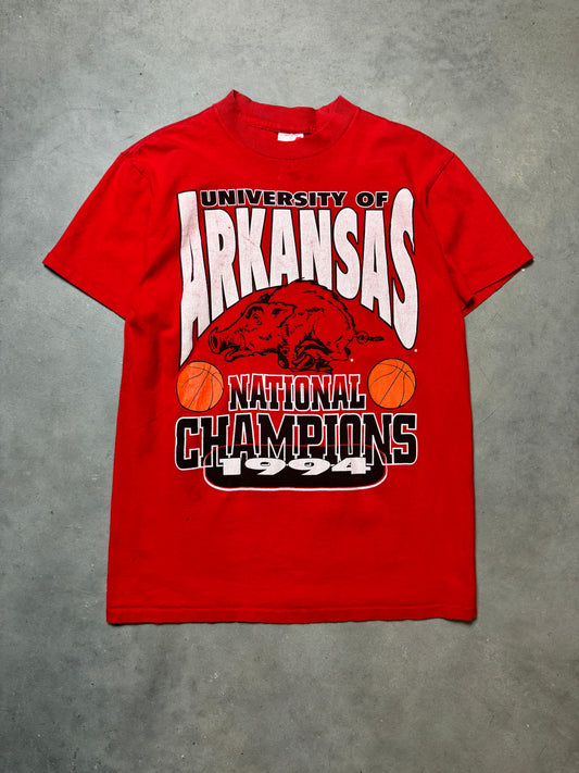 1994 Arkansas Razorbacks Vintage NCAA Champions Tee (Medium)