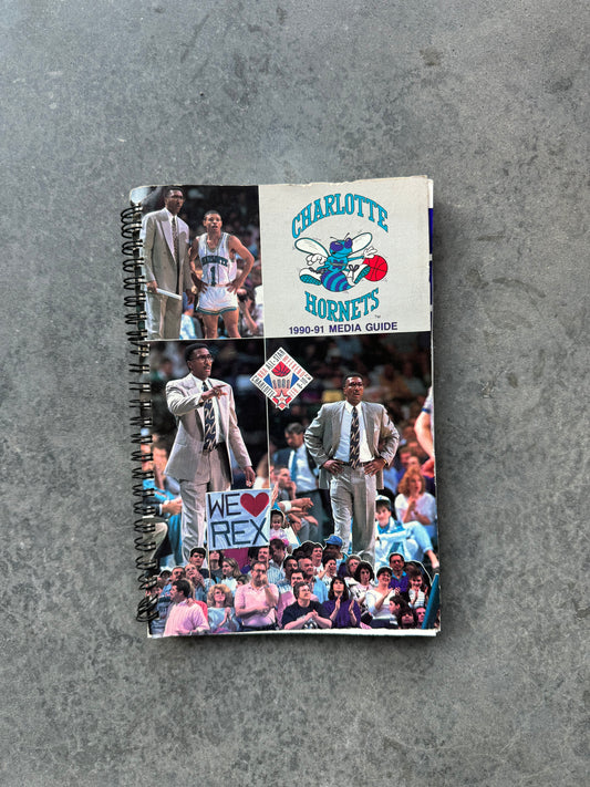 1990/1991 Charlotte Hornets All Star Weekend Vintage NBA Media Guide Coffee Table Book