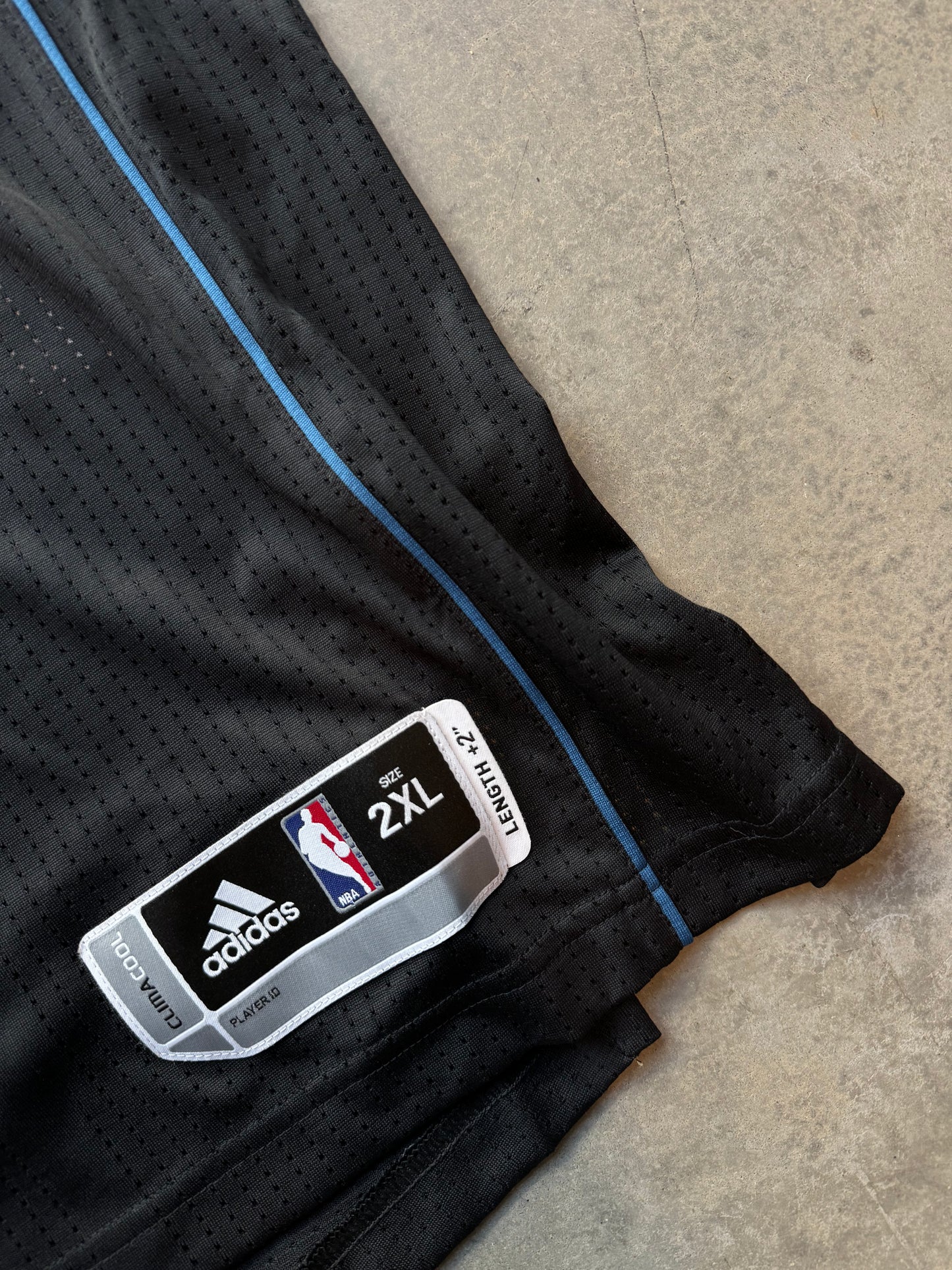 2012 Minnesota Timberwolves Team Issued Blank Black Adidas Rev30 NBA Jersey - Deadstock (XXL)