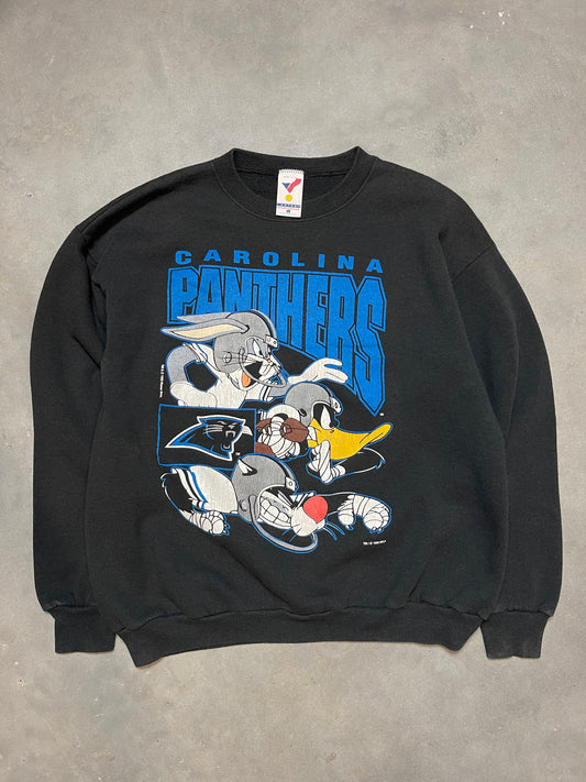 1993 Carolina Panthers x Looney Tunes Vintage NFL Double Sided Crewneck (Large)