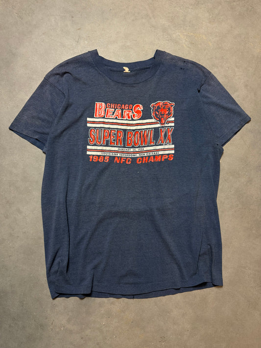 1985 Chicago Bears Vintage NFC Champions Super Bowl XX NFL Tee (Medium)