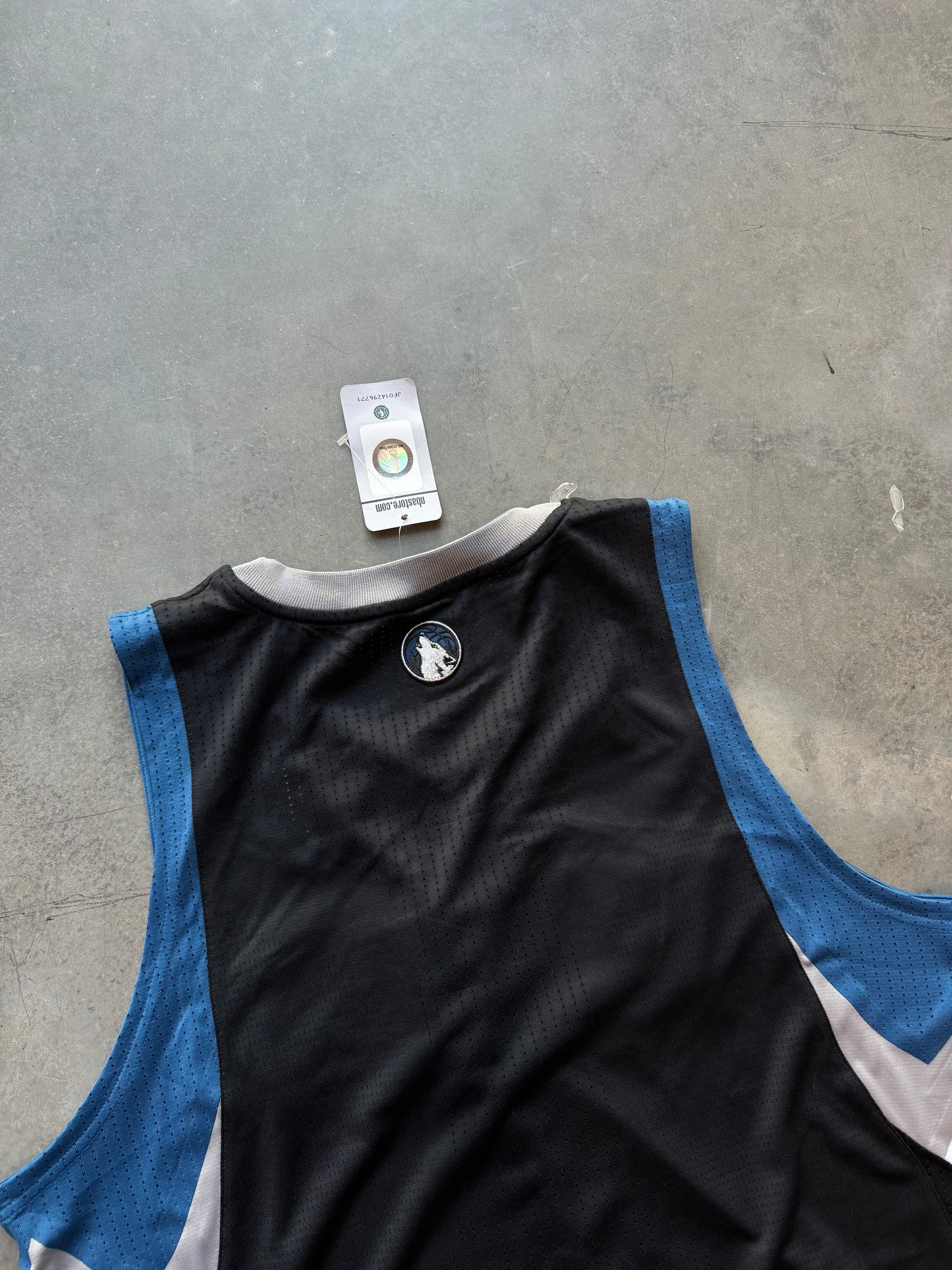 2012 Minnesota Timberwolves Team Issued Blank Black Adidas Rev30 NBA Jersey - Deadstock (XXL)