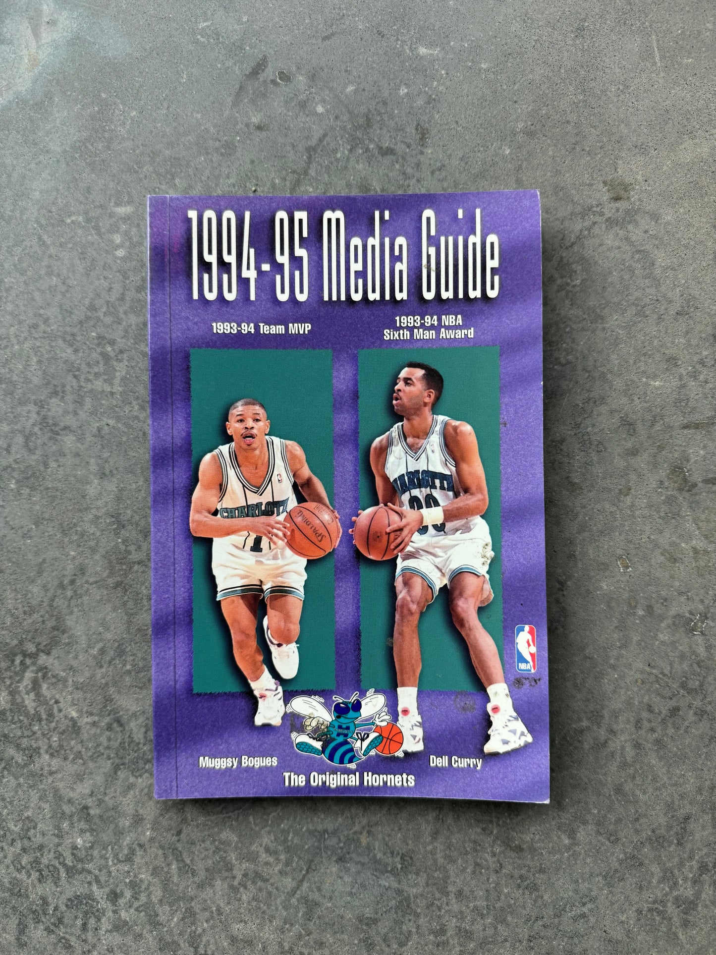 1993/1994 Charlotte Hornets Vintage NBA Media Guide Coffee Table Book