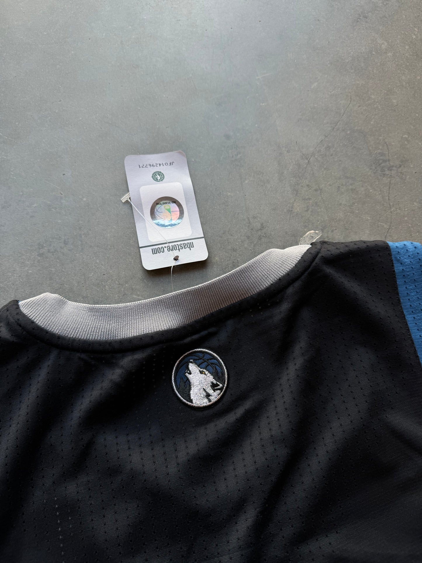 2012 Minnesota Timberwolves Team Issued Blank Black Adidas Rev30 NBA Jersey - Deadstock (XXL)