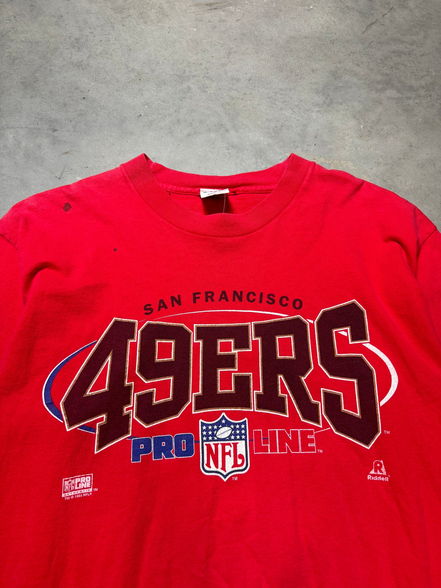 1995 San Francisco 49ers Vintage Pro Line NFL Tee (XL)