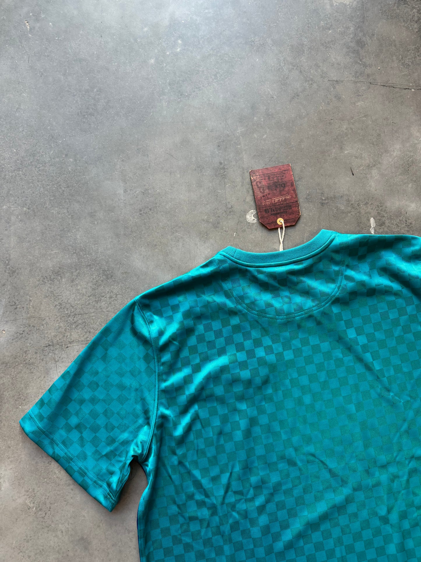 Charlotte Hornets Mitchell & Ness Honey Comb Print Sublimated Soccer Style NBA Jersey - Deadstock (XXL)