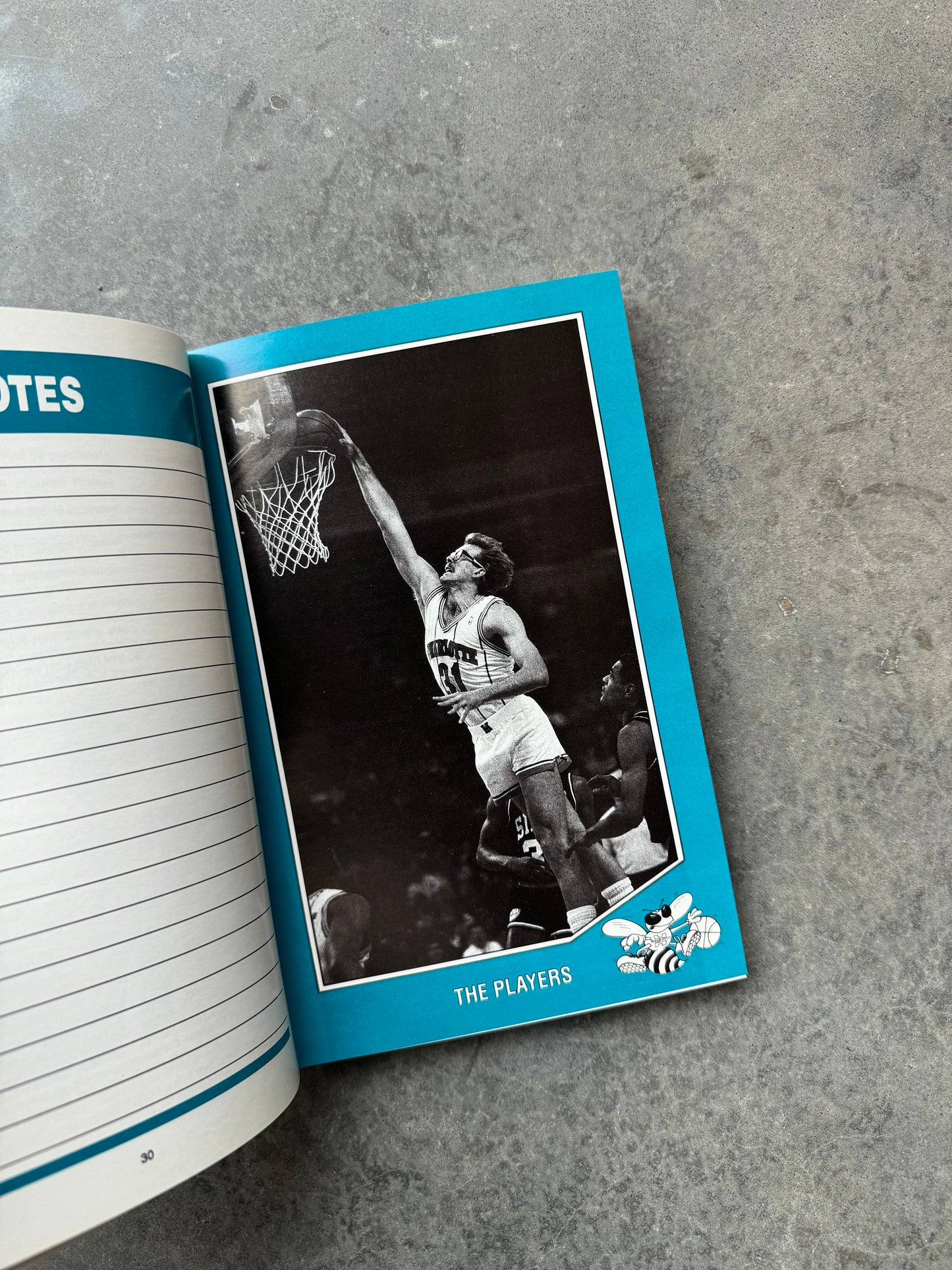 1989/1990 Charlotte Hornets Vintage NBA Media Guide Coffee Table Book