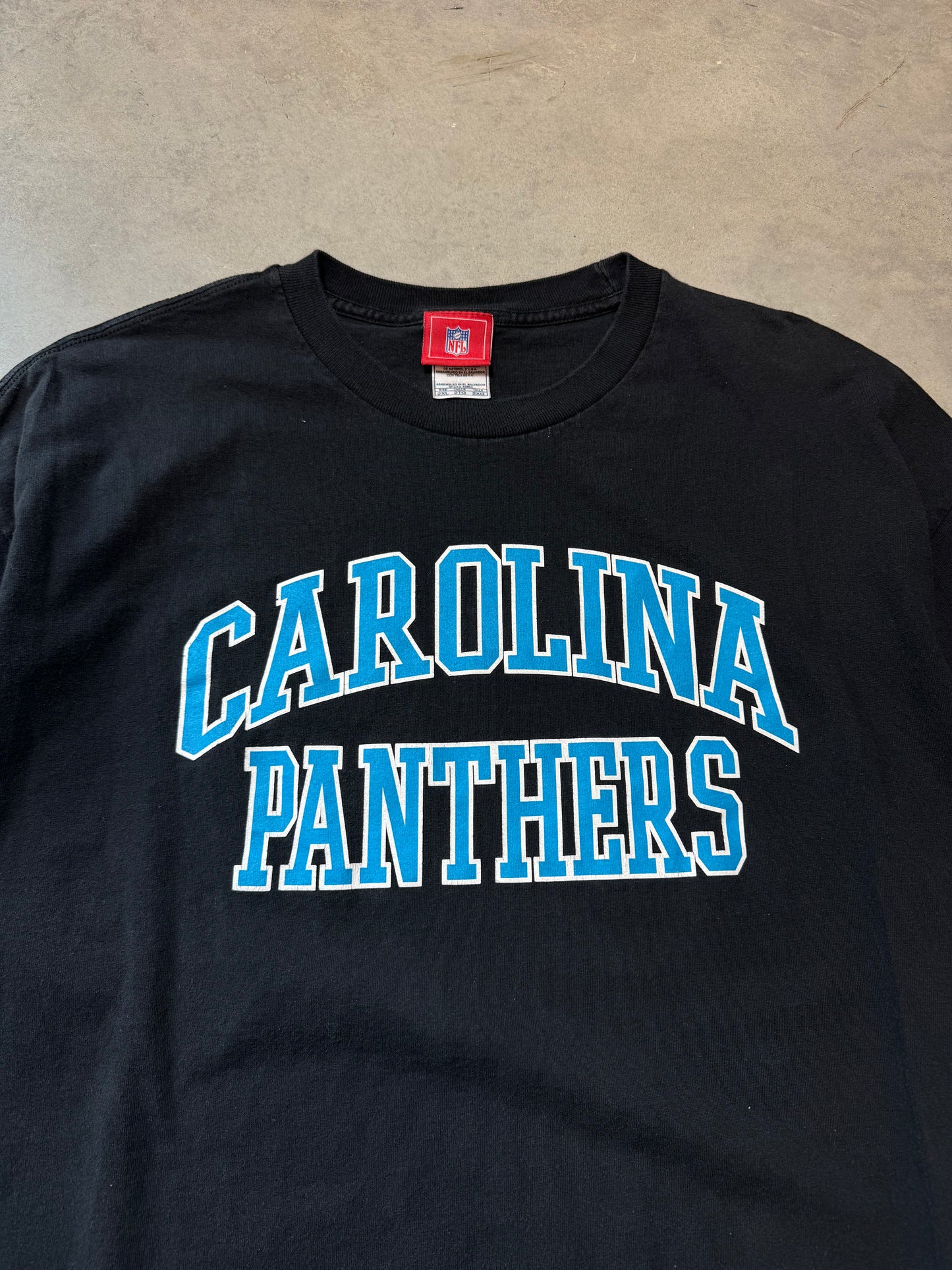 00’s Carolina Panthers Vintage Arch Logo NFL Tee (XXL)