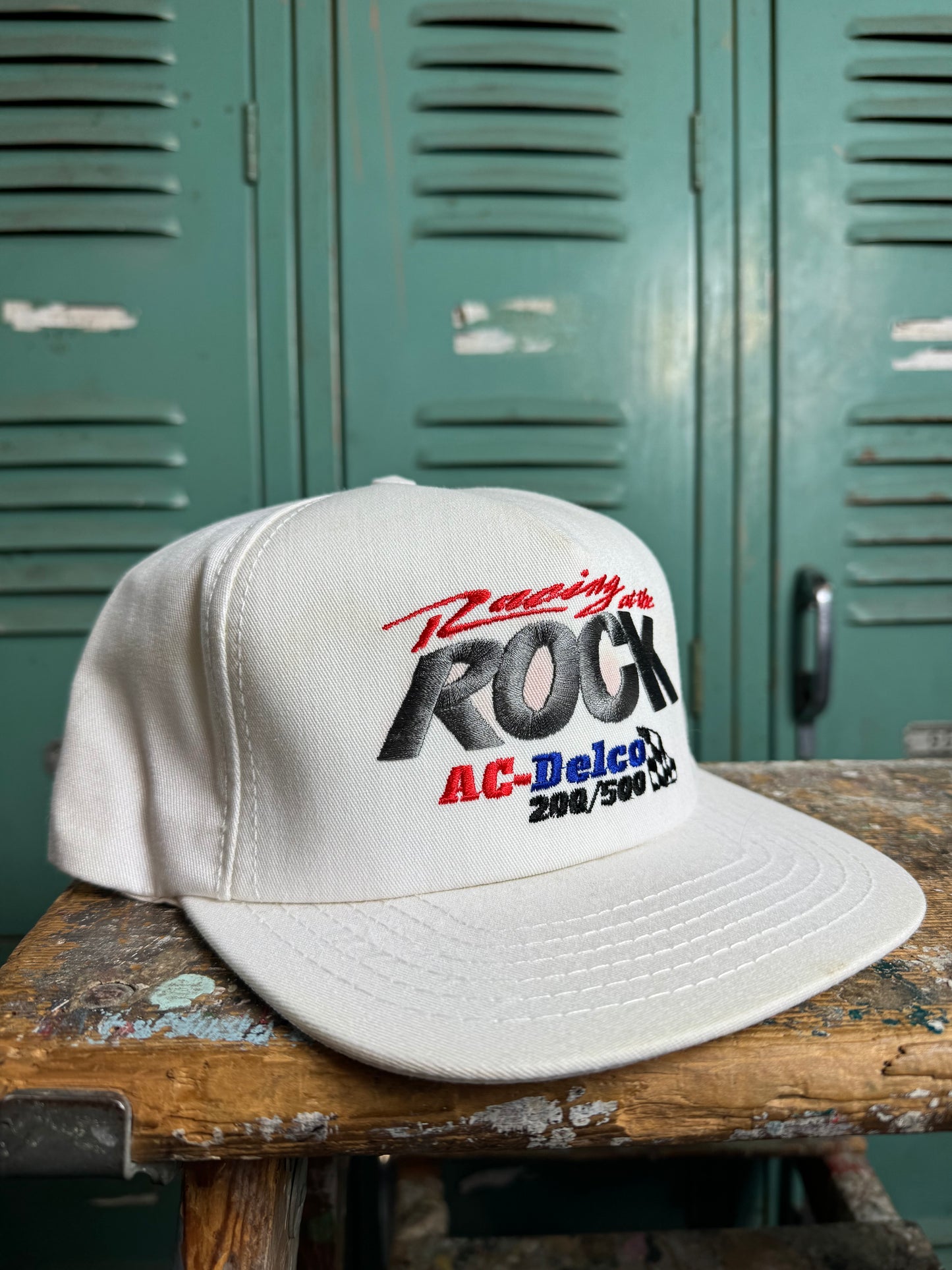 90’s Racing at the Rock Vintage Rockingham Speedway NASCAR Snapback Hat  (OSFA)