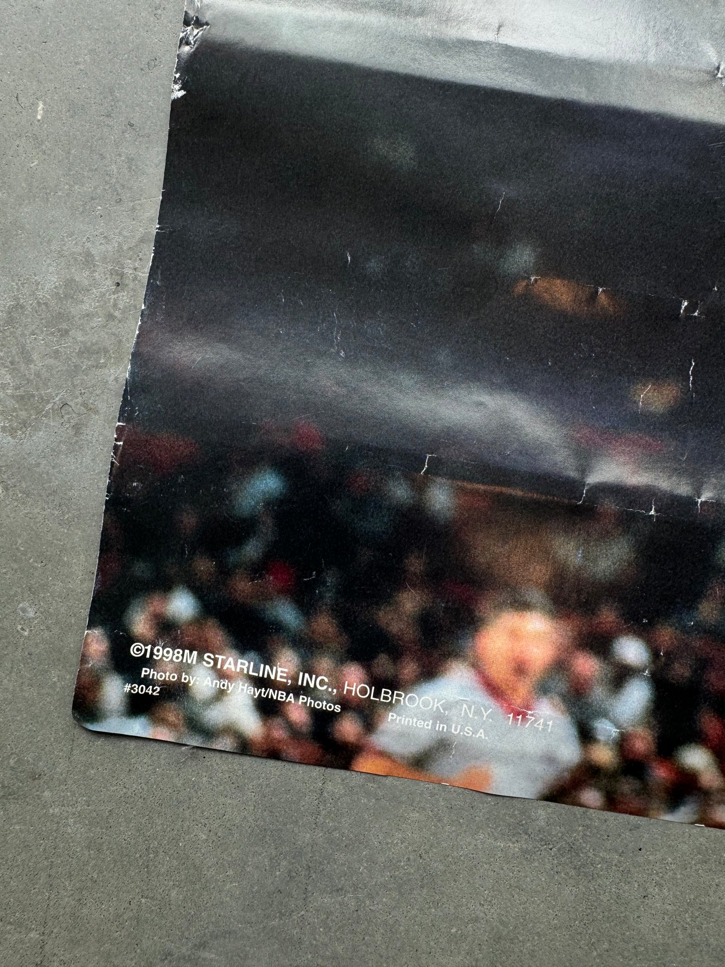 1998 Los Angeles Lakers Kobe Bryant Vintage Starline Slam Dunk NBA Poster (22”x35”)