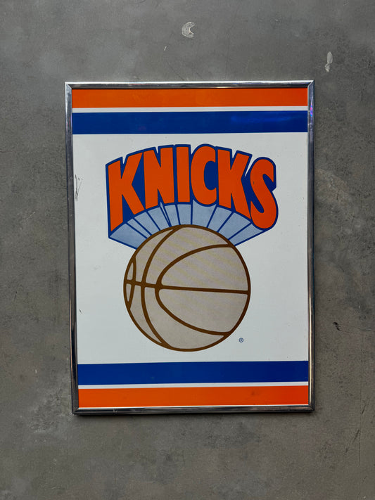 90’s New York Knicks NBA Big Logo Framed Display Sign (14”x19”)