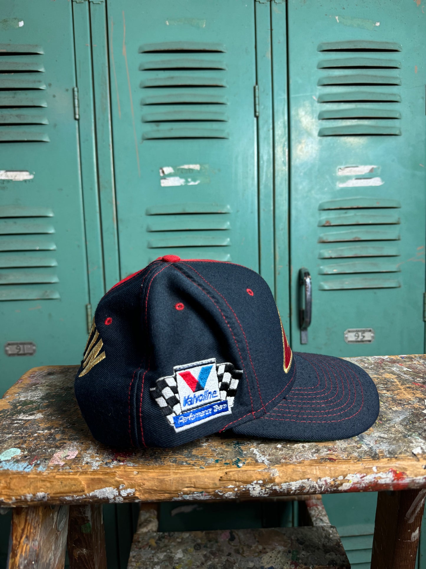 90’s Mark Martin Vintage Valvoline Racing NASCAR Snapback Hat (OSFA)