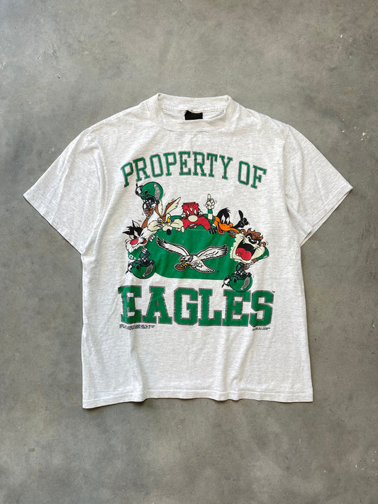 1991 Philadelphia Eagles x Looney Tunes Vintage NFL Tee (Medium)