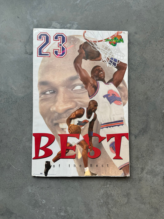 1996 Michael Jordan Space Jam Vintage NBA Movie Poster (23”x35”)