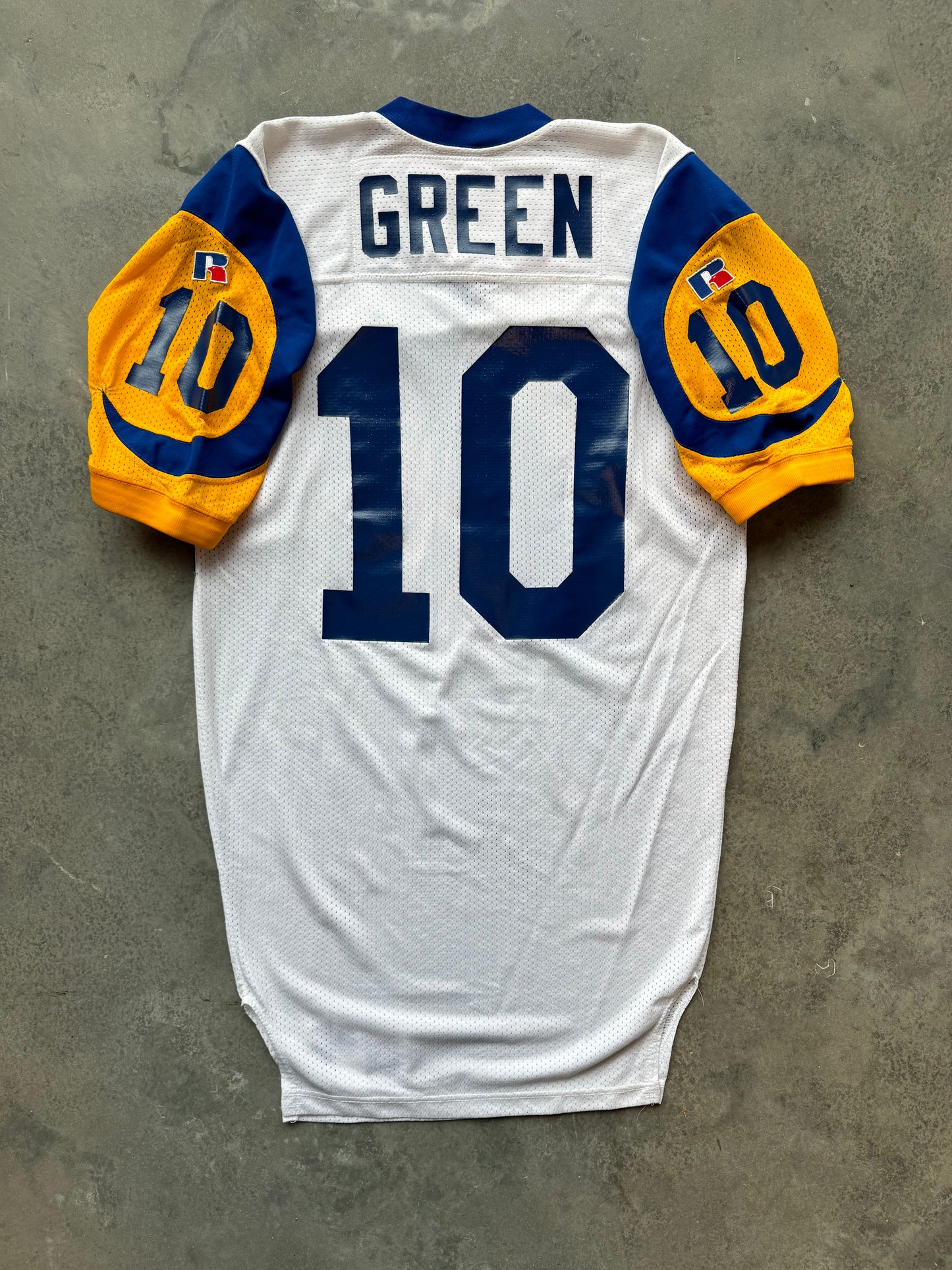 1999 St. Louis Rams Trent Green Team Issued Russell Athletic NFL Jersey (Size 48)