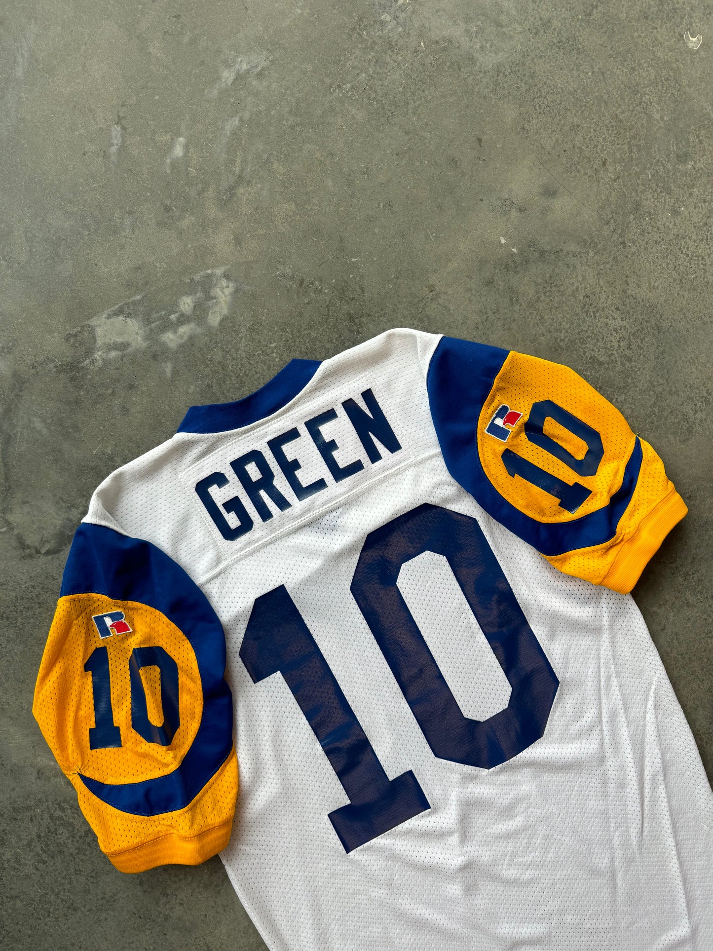 1999 St. Louis Rams Trent Green Team Issued Russell Athletic NFL Jersey (Size 48)