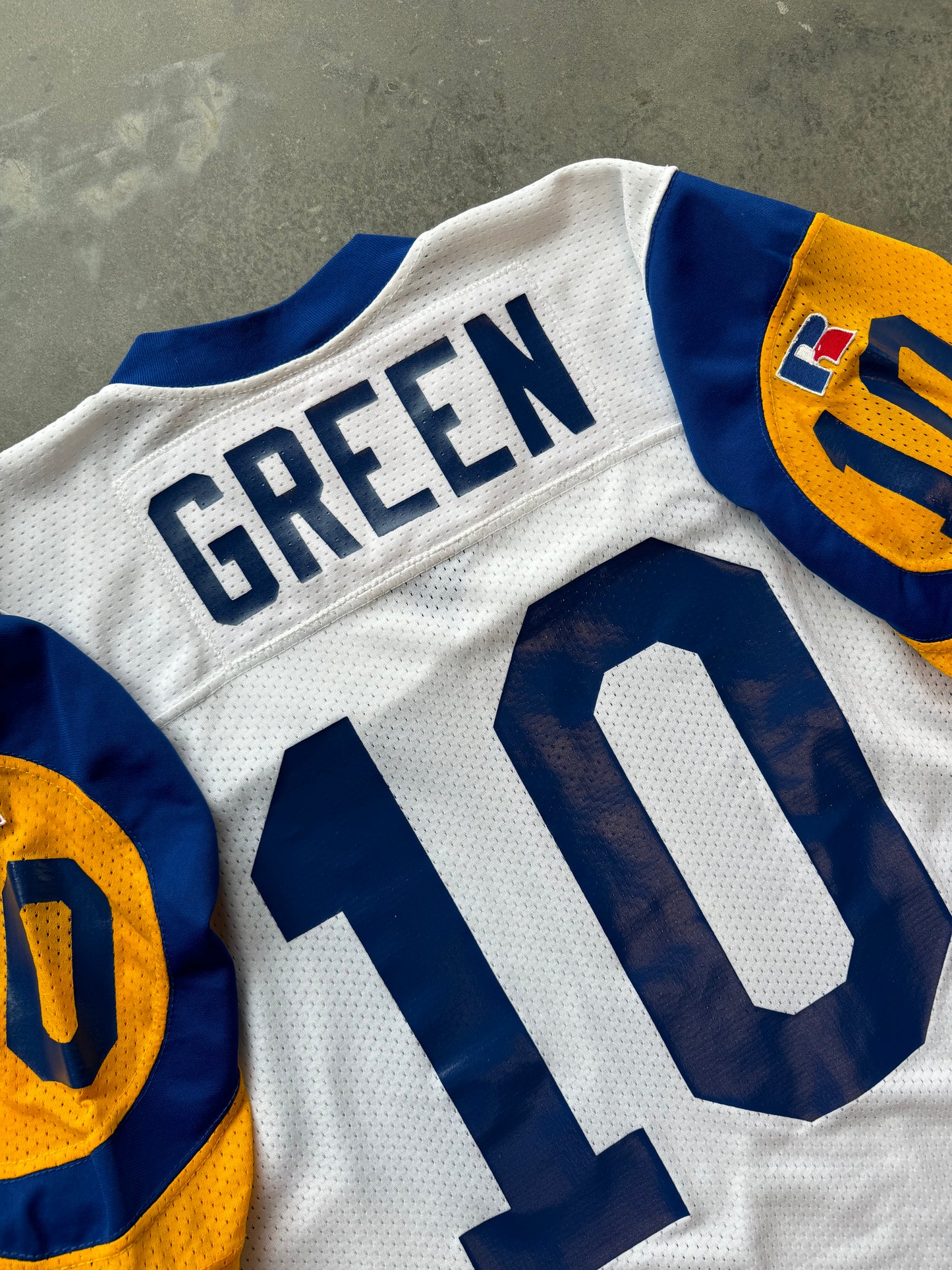 1999 St. Louis Rams Trent Green Team Issued Russell Athletic NFL Jersey (Size 48)