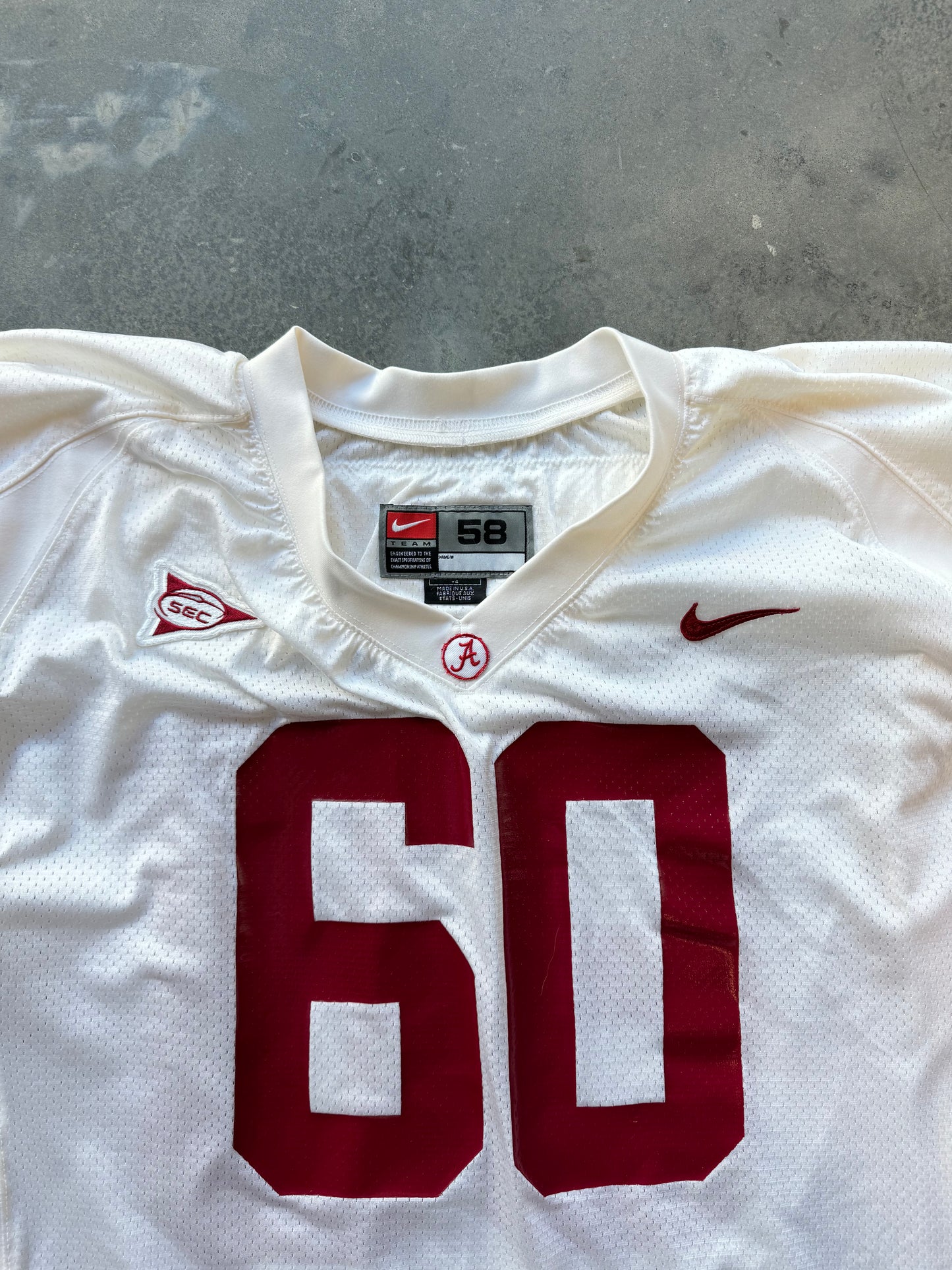 2000 Alabama Crimson Tide Chris Samuels Team Issued Nike College Football Jersey (Size 58)