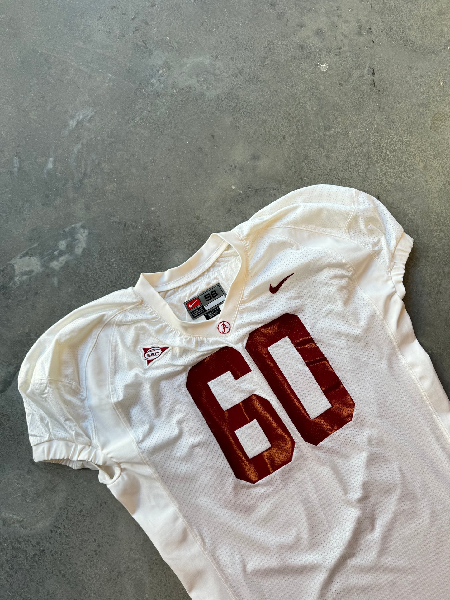 2000 Alabama Crimson Tide Chris Samuels Team Issued Nike College Football Jersey (Size 58)