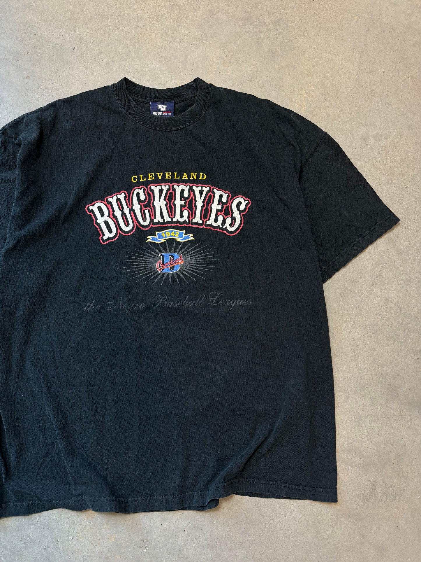 90’s Cleveland Buckeyes Vintage Negro League Baseball Discover Greatness Tee (XXL)