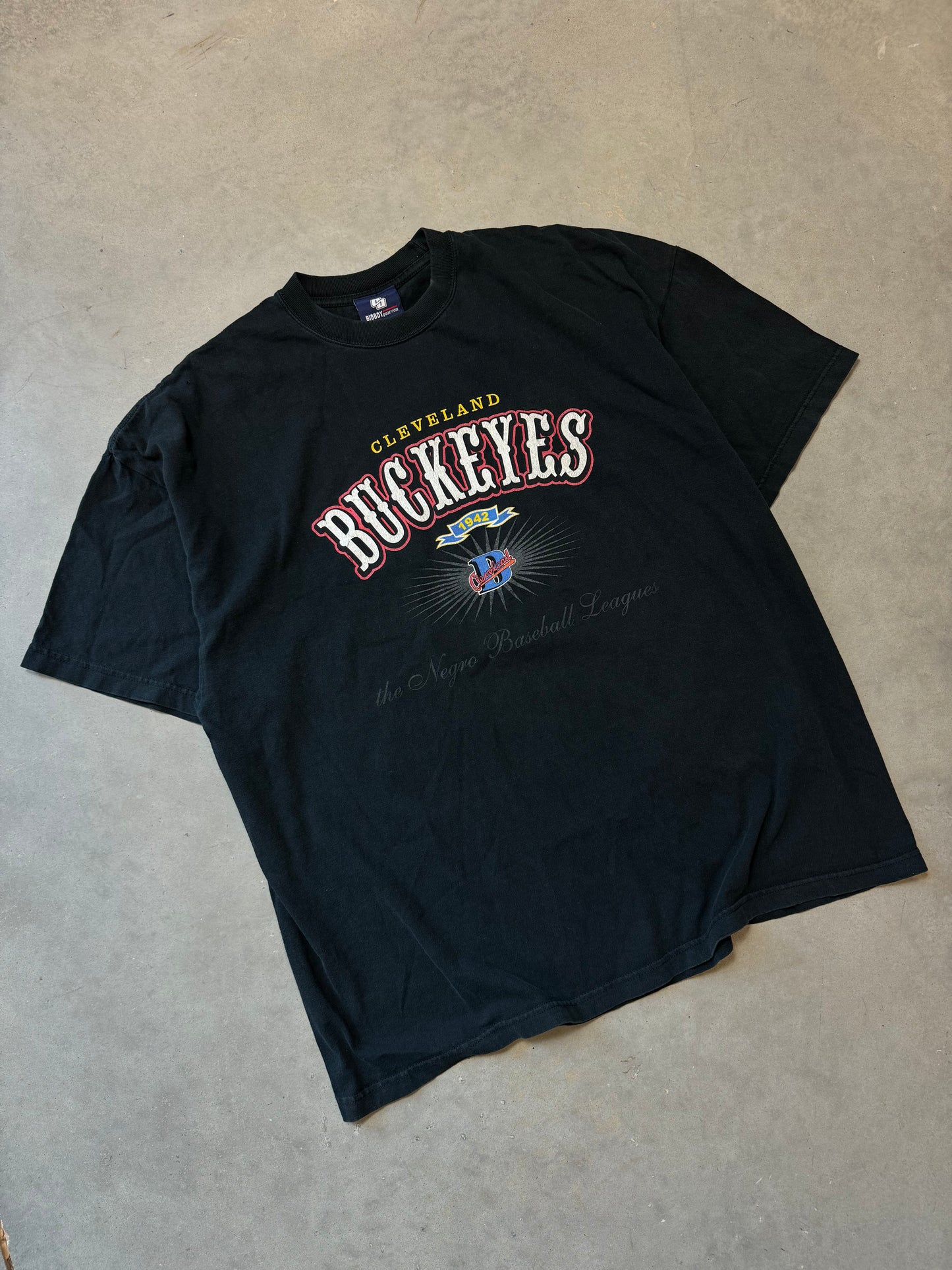 90’s Cleveland Buckeyes Vintage Negro League Baseball Discover Greatness Tee (XXL)