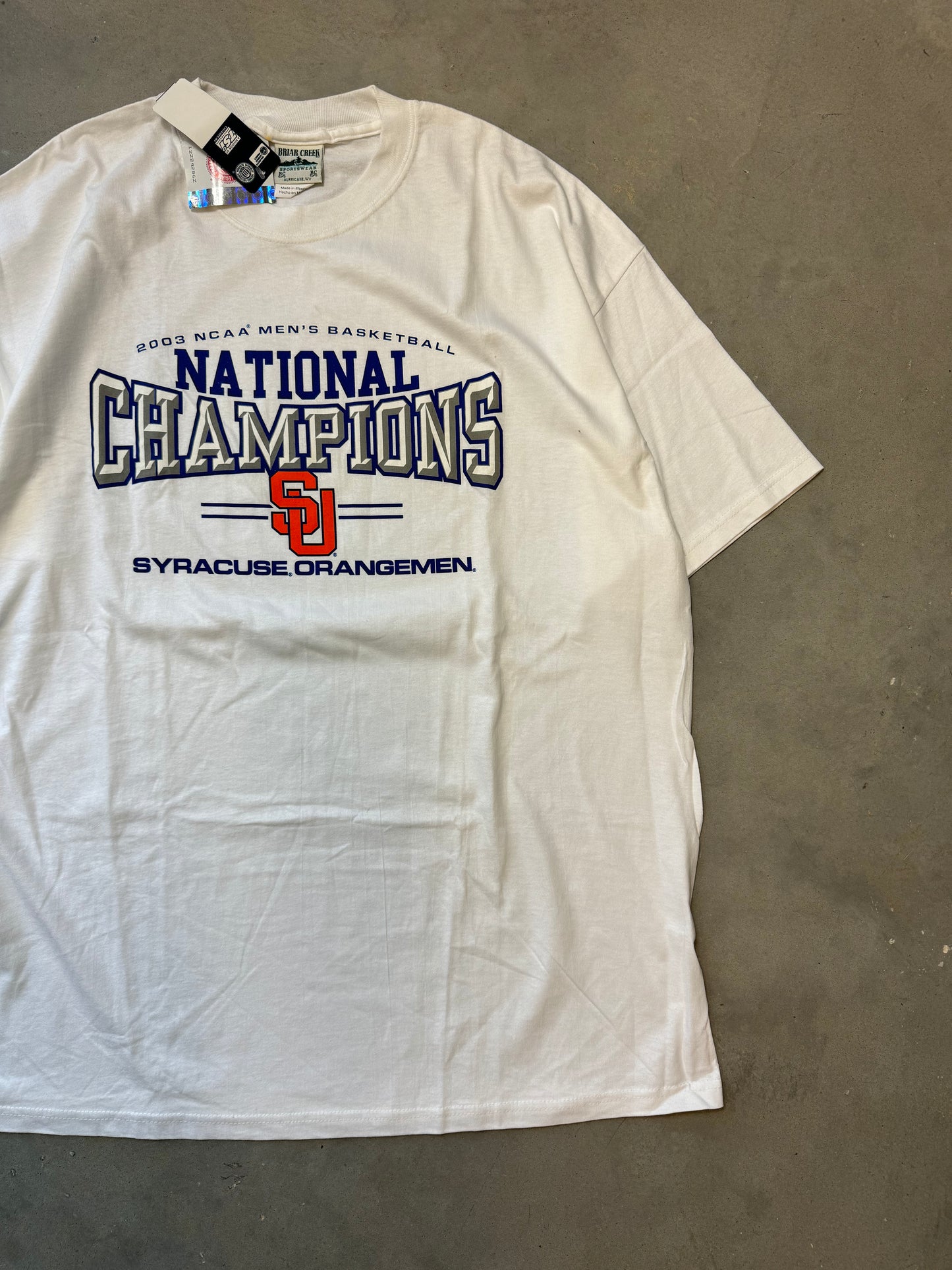 2003 Syracuse Oragemen Vintage National Champions Tee - Deadstock (XL)